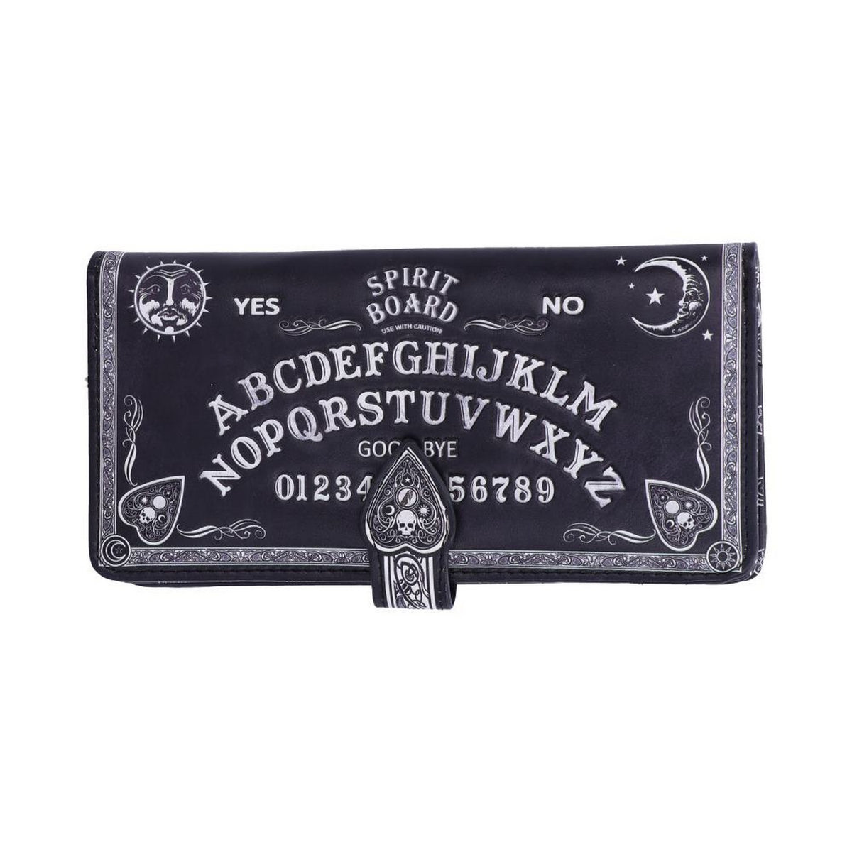 Nemesis Now Spirit Board Embossed Purse Ouija Wallet Black 18.5cm B4106M8