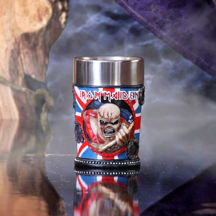 Iron Maiden Eddie The Trooper Shot Glass Officially Licensed Merchandise B4126M8
