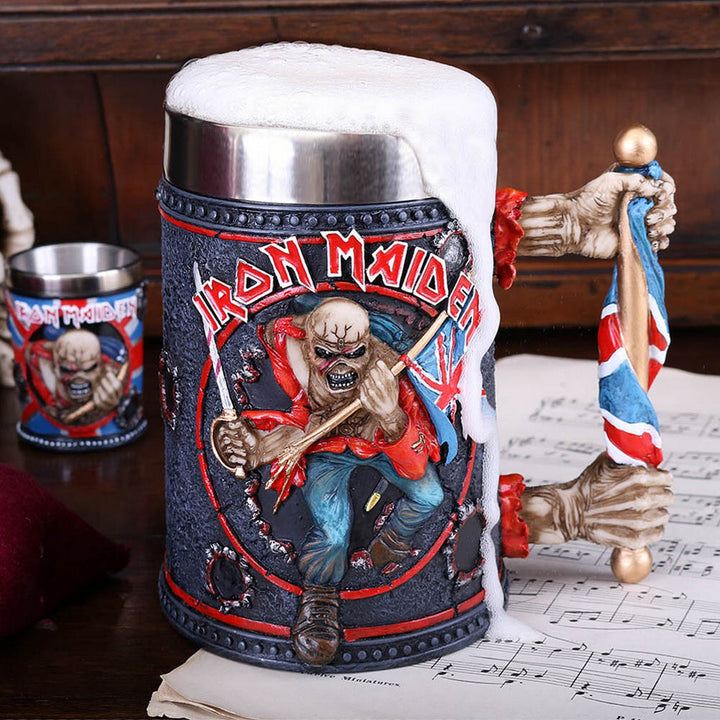 Iron Maiden Eddie The Trooper Tankard Mug Officially Licensed Merchandise B4127M8