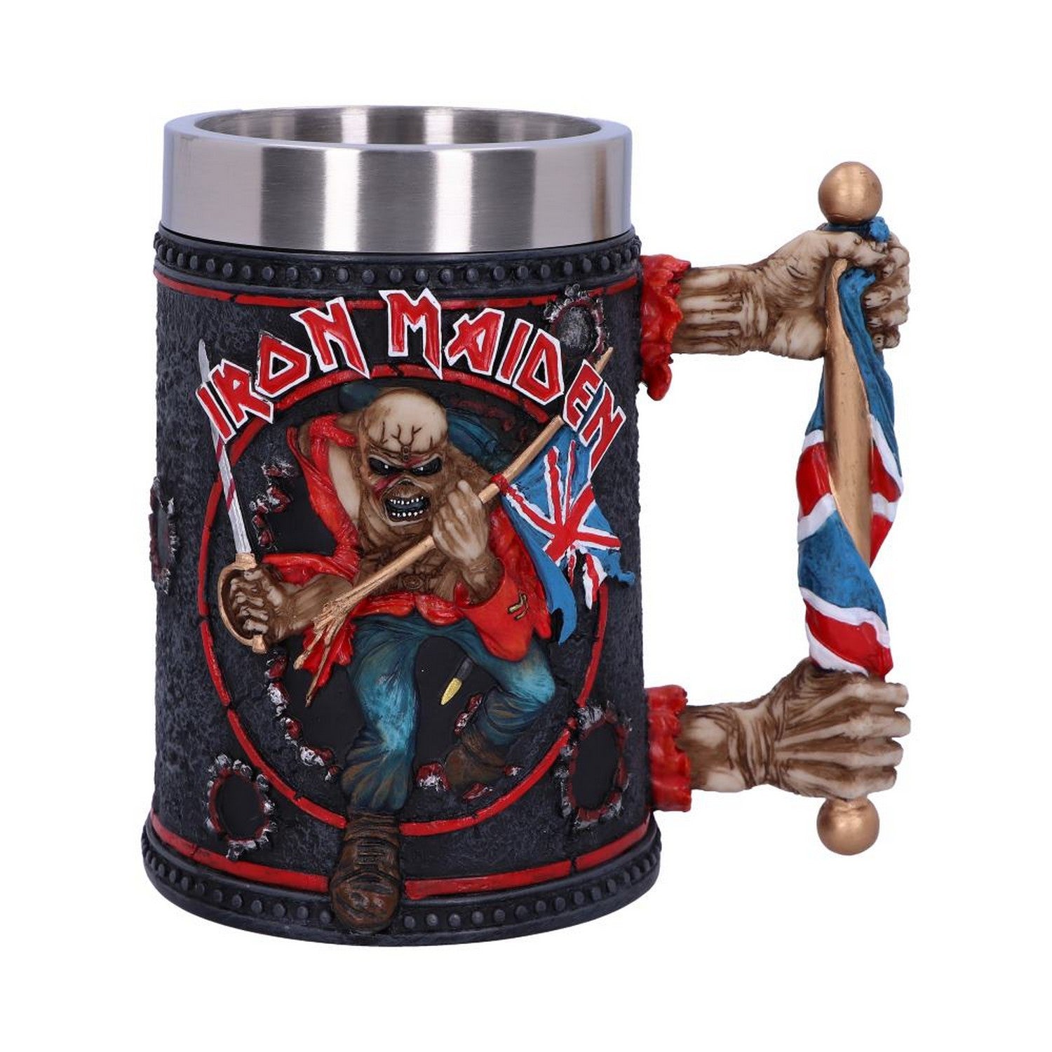 Iron Maiden Eddie The Trooper Tankard Mug Officially Licensed Merchandise B4127M8