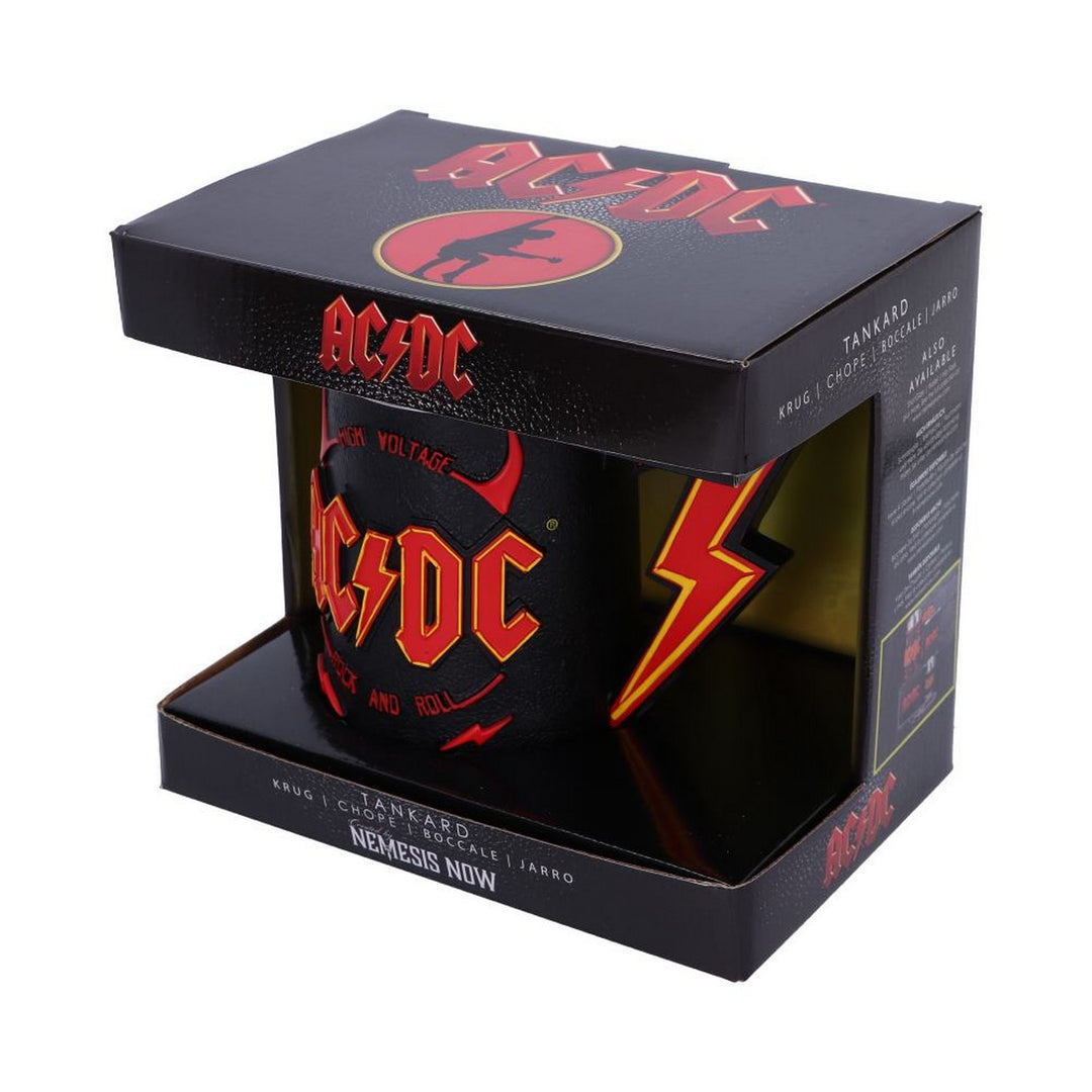 AC/DC High Voltage Rock and Roll Tankard Lighting Horns Mug B4295N9