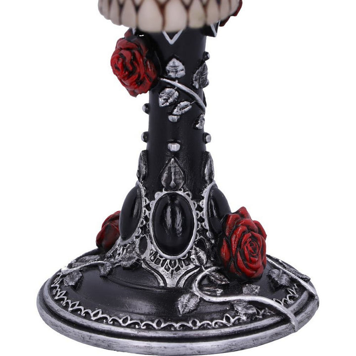 Gothic Roses Goblet Skull Horror Roses Wine Glass B4327M8