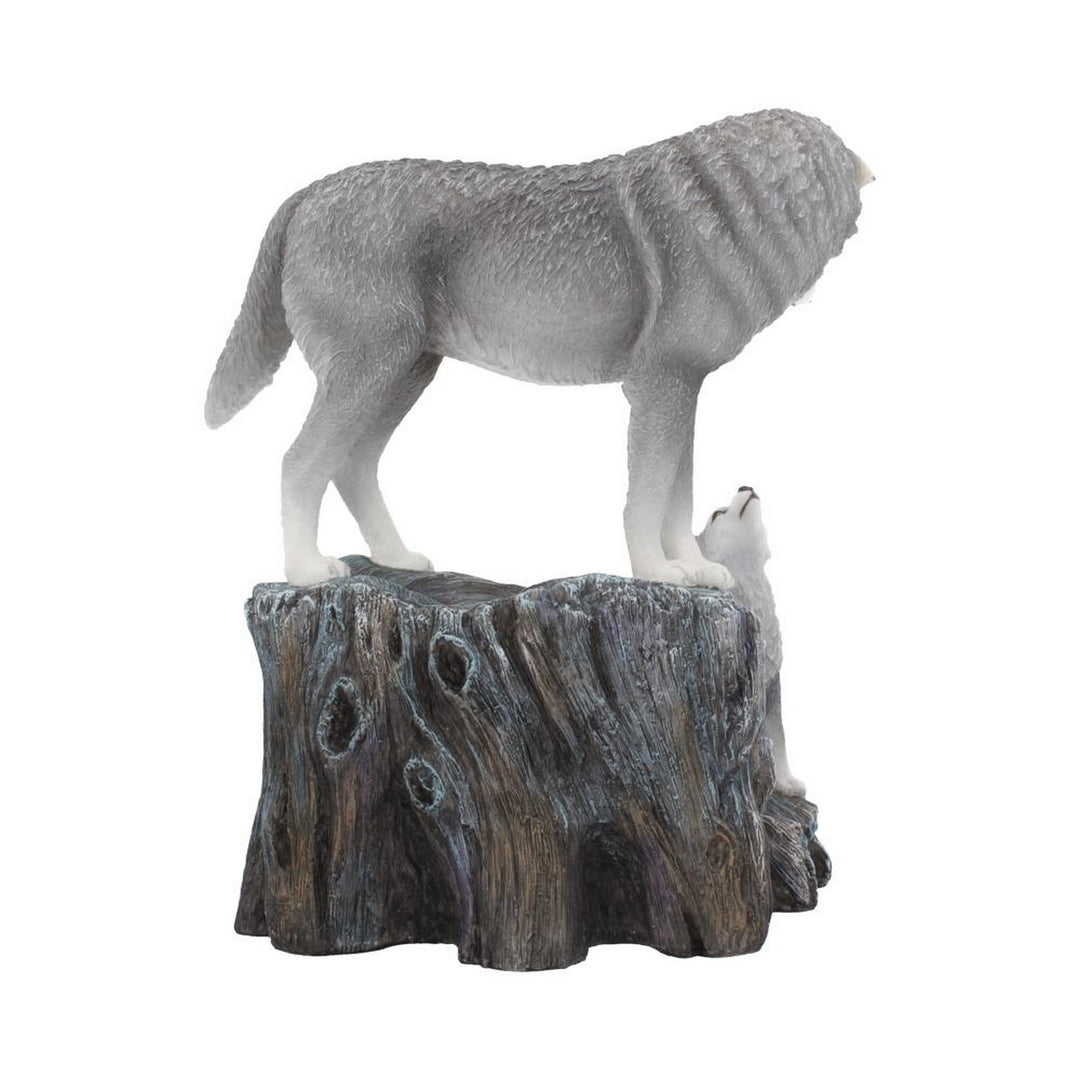 Guidance Ornament Wolf and Pup Figurine by Lisa Parker B4334M8
