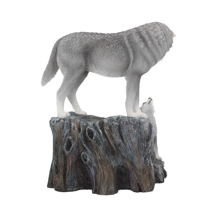 Guidance Ornament Wolf and Pup Figurine by Lisa Parker B4334M8