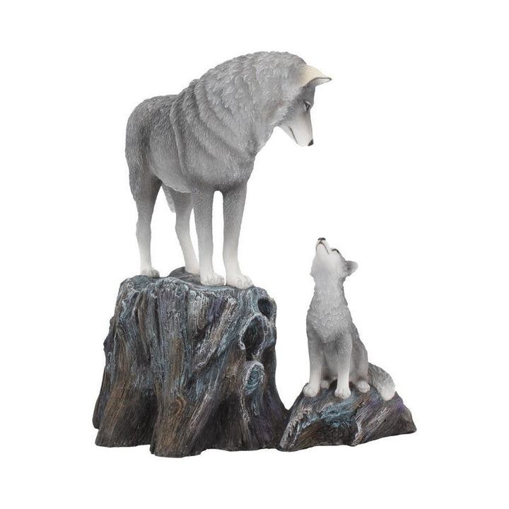 Guidance Ornament Wolf and Pup Figurine by Lisa Parker B4334M8