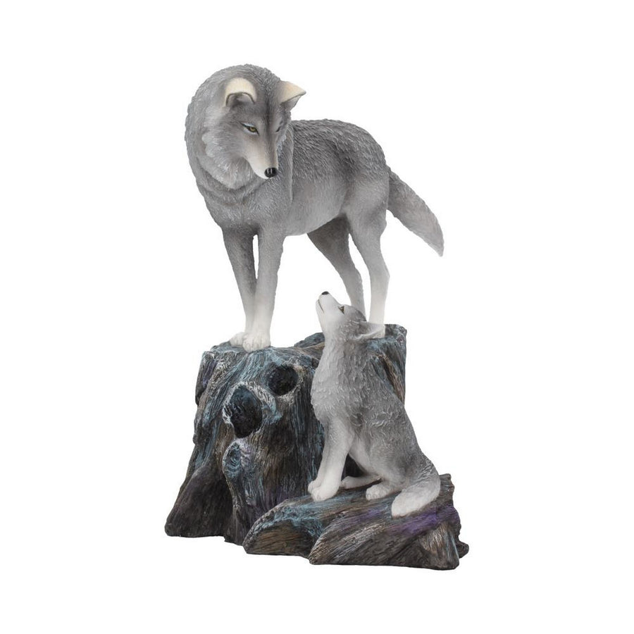 Guidance Ornament Wolf and Pup Figurine by Lisa Parker B4334M8