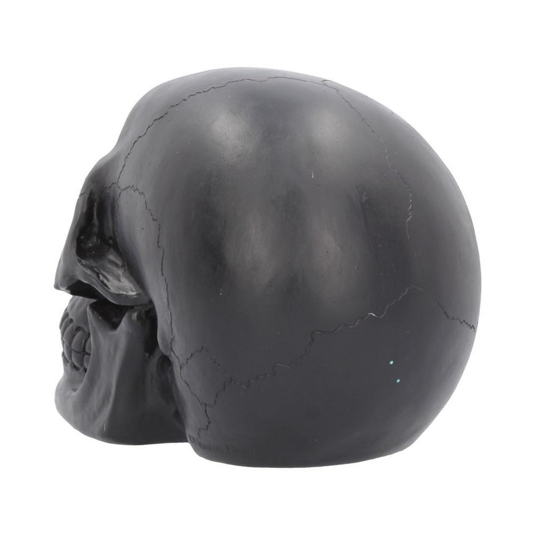 Geode Skull Black Purple Gothic Glitter Skull Figurine B4341M8
