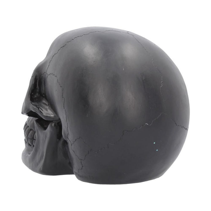 Geode Skull Black Purple Gothic Glitter Skull Figurine B4341M8