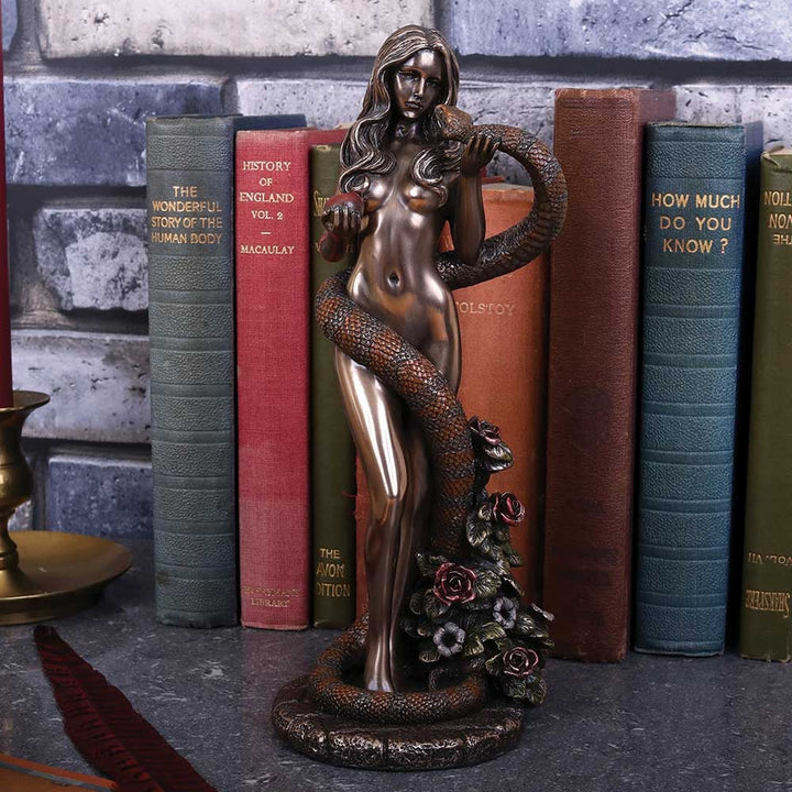 Original Sin Bronze Figurine Biblical Eve Snake Forbidden Fruit by James Ryman B4344M8