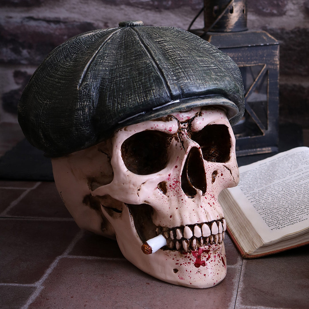 The Boss' Skull Wish His Flatcap Ornament  18.5cm B4365M8