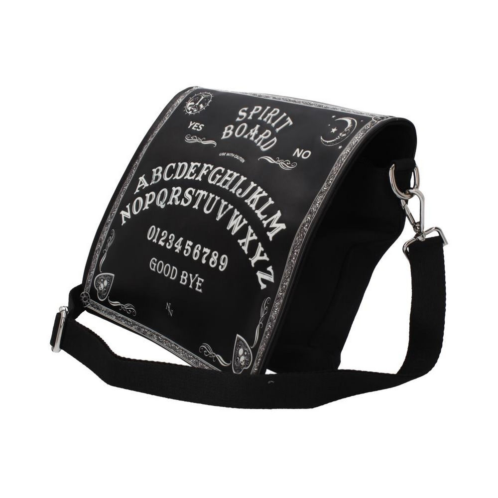Nemesis Now Spirit Board Embossed Shoulder Tablet Bag Black 25cm B4369M8
