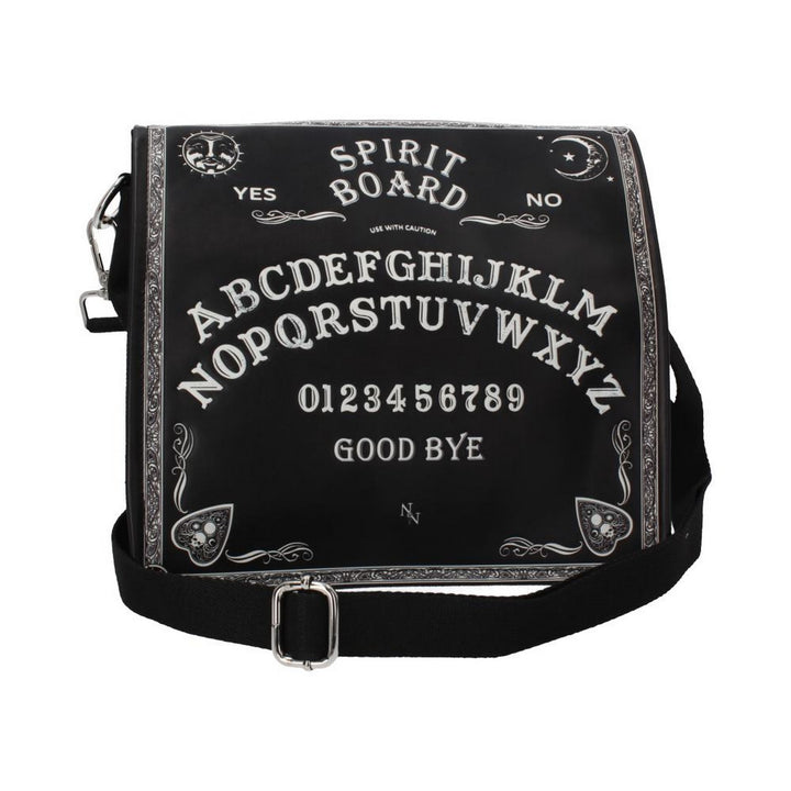 Nemesis Now Spirit Board Embossed Shoulder Tablet Bag Black 25cm B4369M8