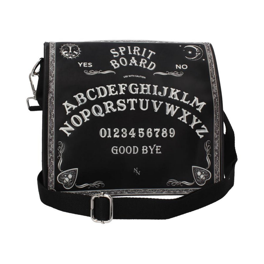 Nemesis Now Spirit Board Embossed Shoulder Tablet Bag Black 25cm B4369M8