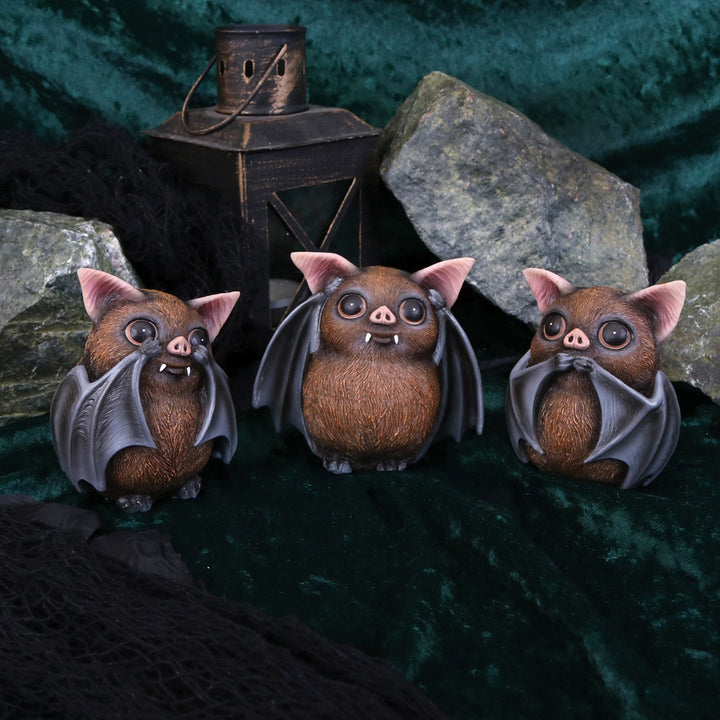Nemesis Now Three Wise Bats Figurines 8.5cm B4473N9