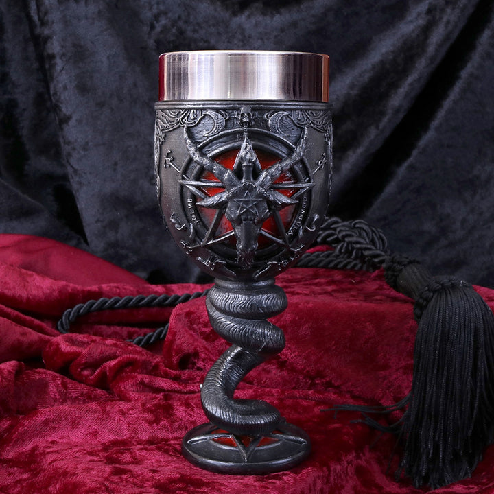 Baphomet Sabbatic Goat Diety Goblet 16cm B4476N9