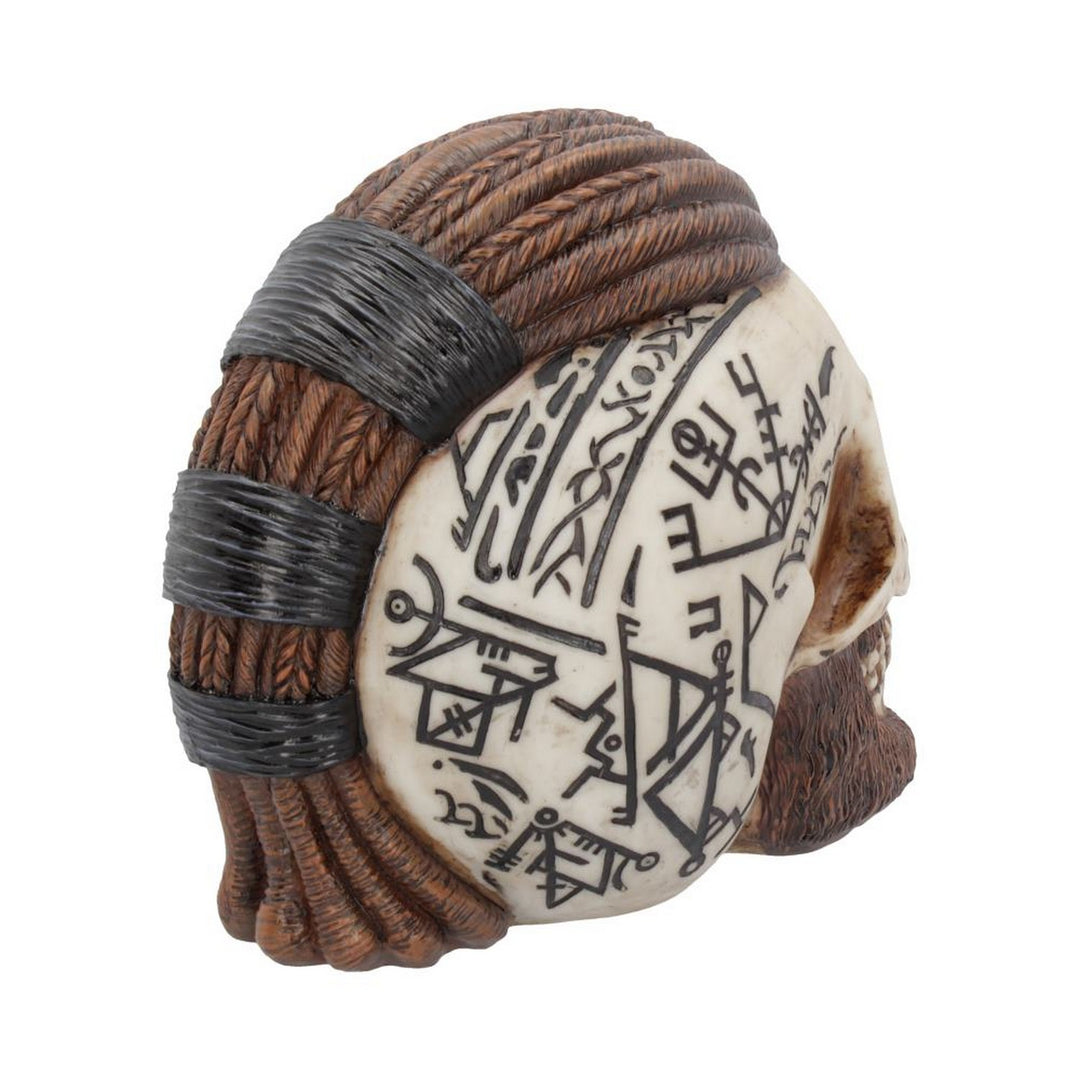 Ragnar Viking Skull Ornament 16cm B4477N9