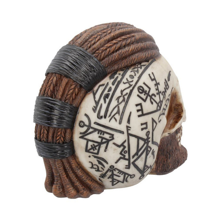 Ragnar Viking Skull Ornament 16cm B4477N9