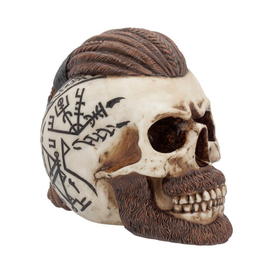 Ragnar Viking Skull Ornament 16cm B4477N9