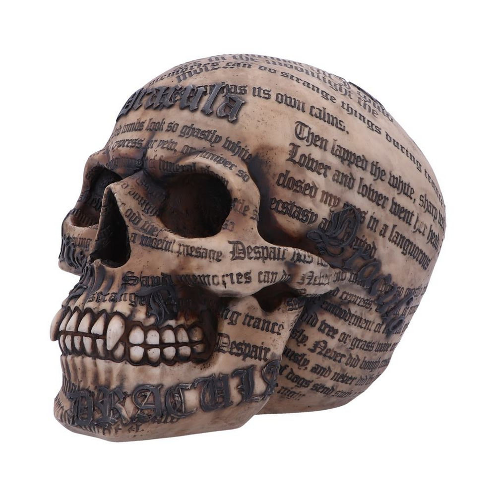 Dracula's Tale Vampire Novel Quote Skull B4478N9