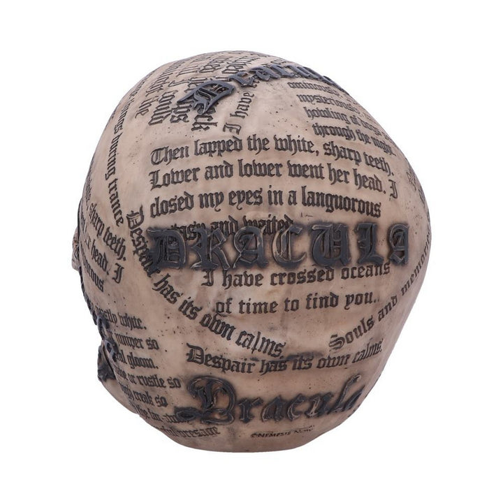Dracula's Tale Vampire Novel Quote Skull B4478N9