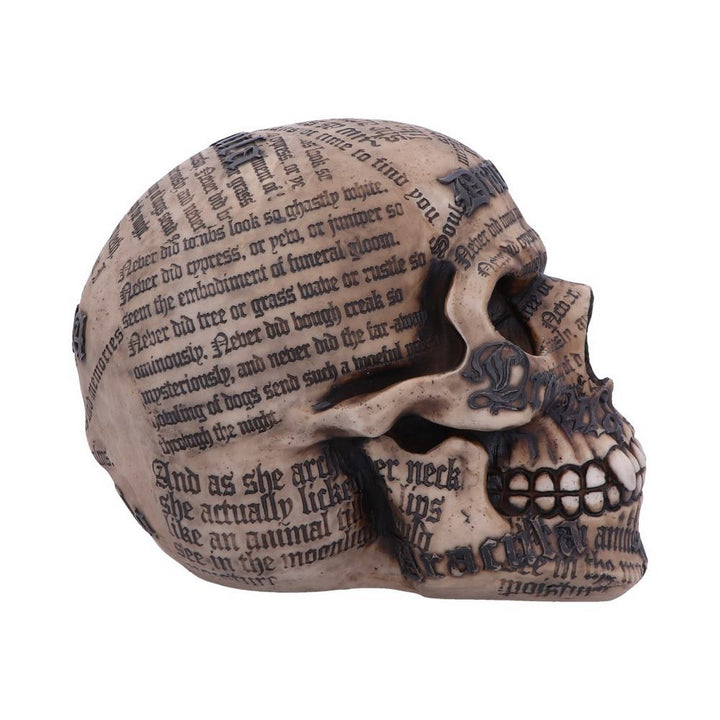 Dracula's Tale Vampire Novel Quote Skull B4478N9