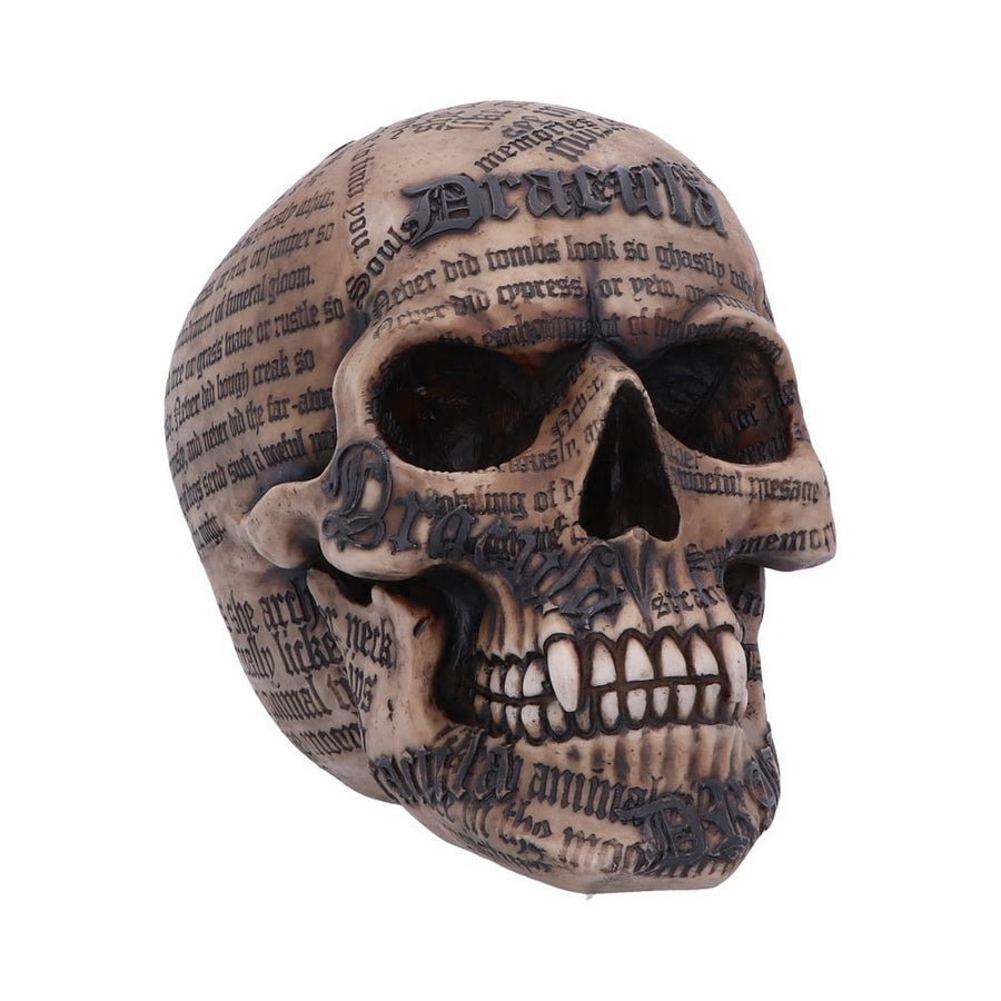 Dracula's Tale Vampire Novel Quote Skull B4478N9