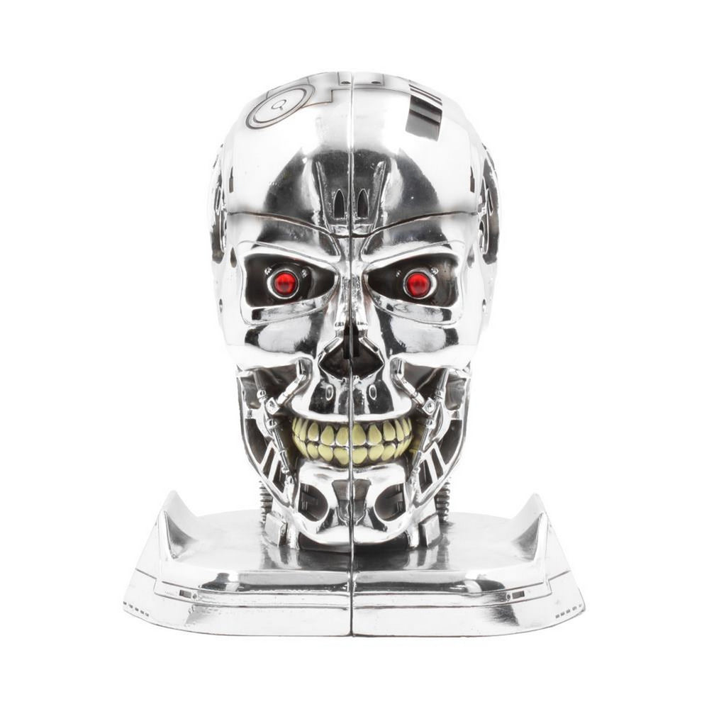 T-800 Terminator 2 Judgement Day T2 Head Bookends B4693N9