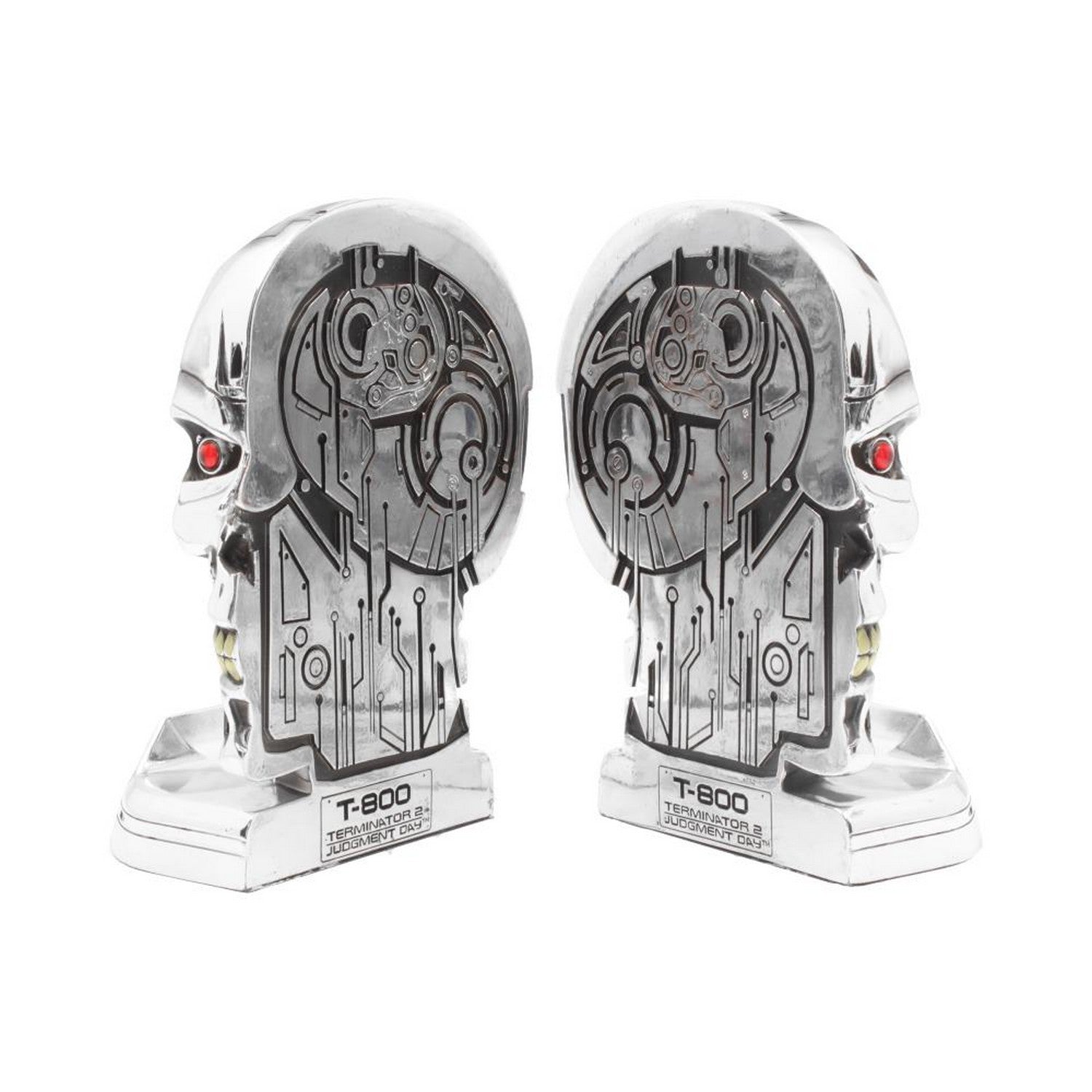 T-800 Terminator 2 Judgement Day T2 Head Bookends B4693N9