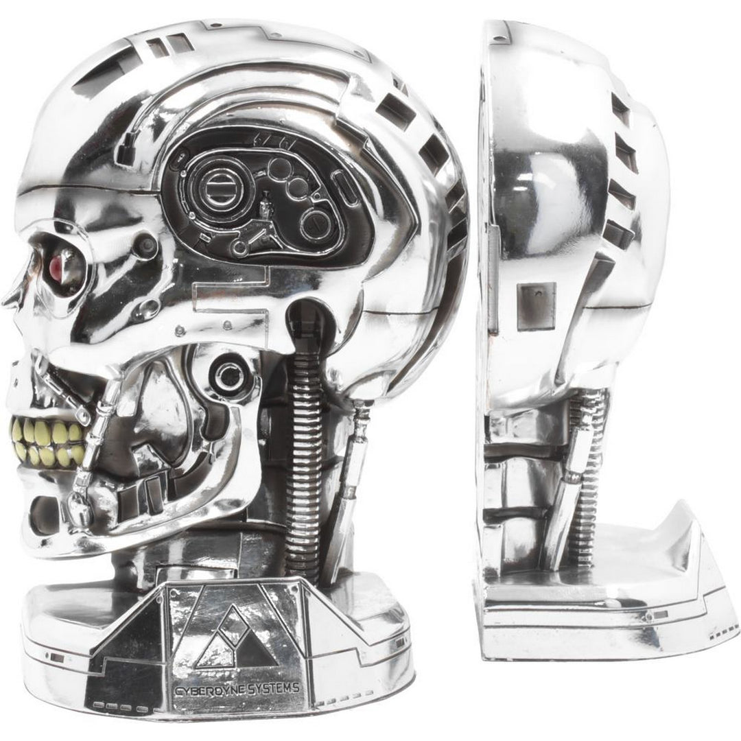 T-800 Terminator 2 Judgement Day T2 Head Bookends B4693N9