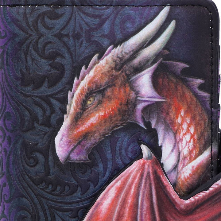 Take Flight Flying Gold Dragon Embossed Purse B4705P9