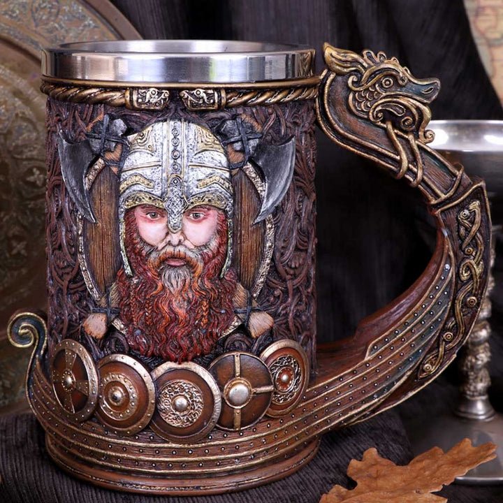 Drakkar Viking Dragon Boat Tankard B4723P9