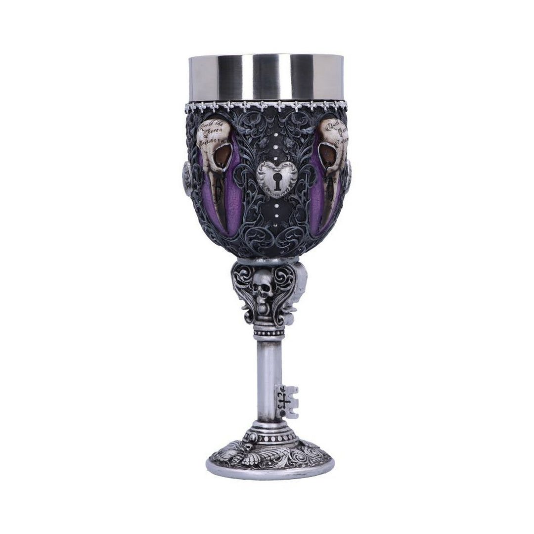 Edgar Allen Poe Nevermore Raven Goblet B4725P9