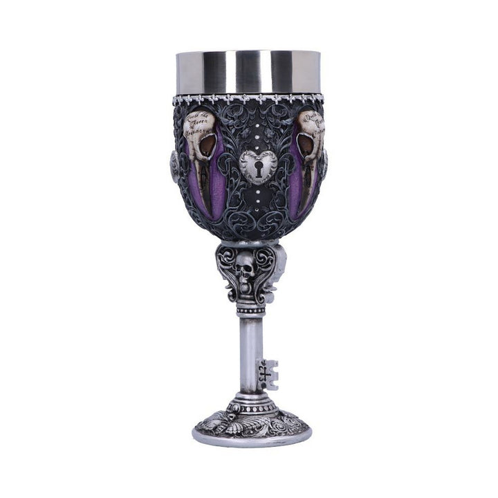 Edgar Allen Poe Nevermore Raven Goblet B4725P9