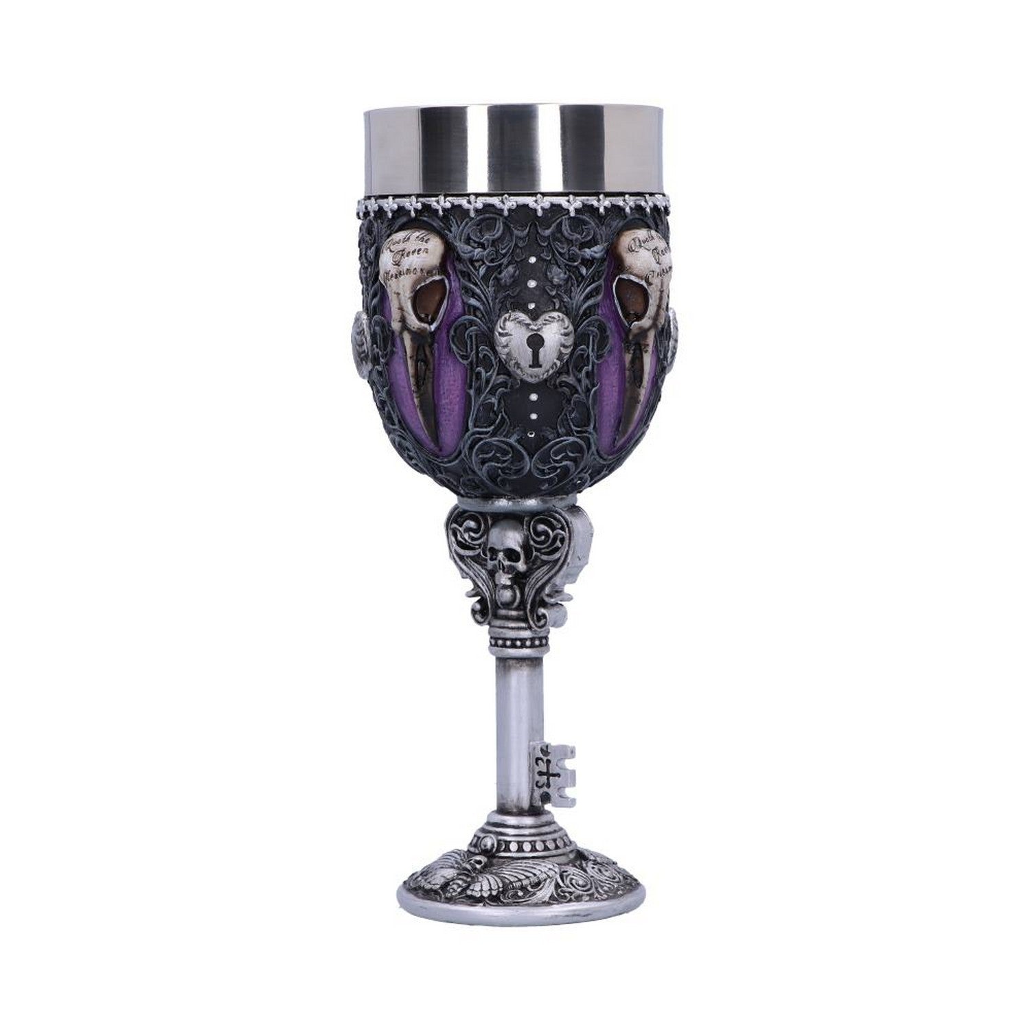 Edgar Allen Poe Nevermore Raven Goblet B4725P9