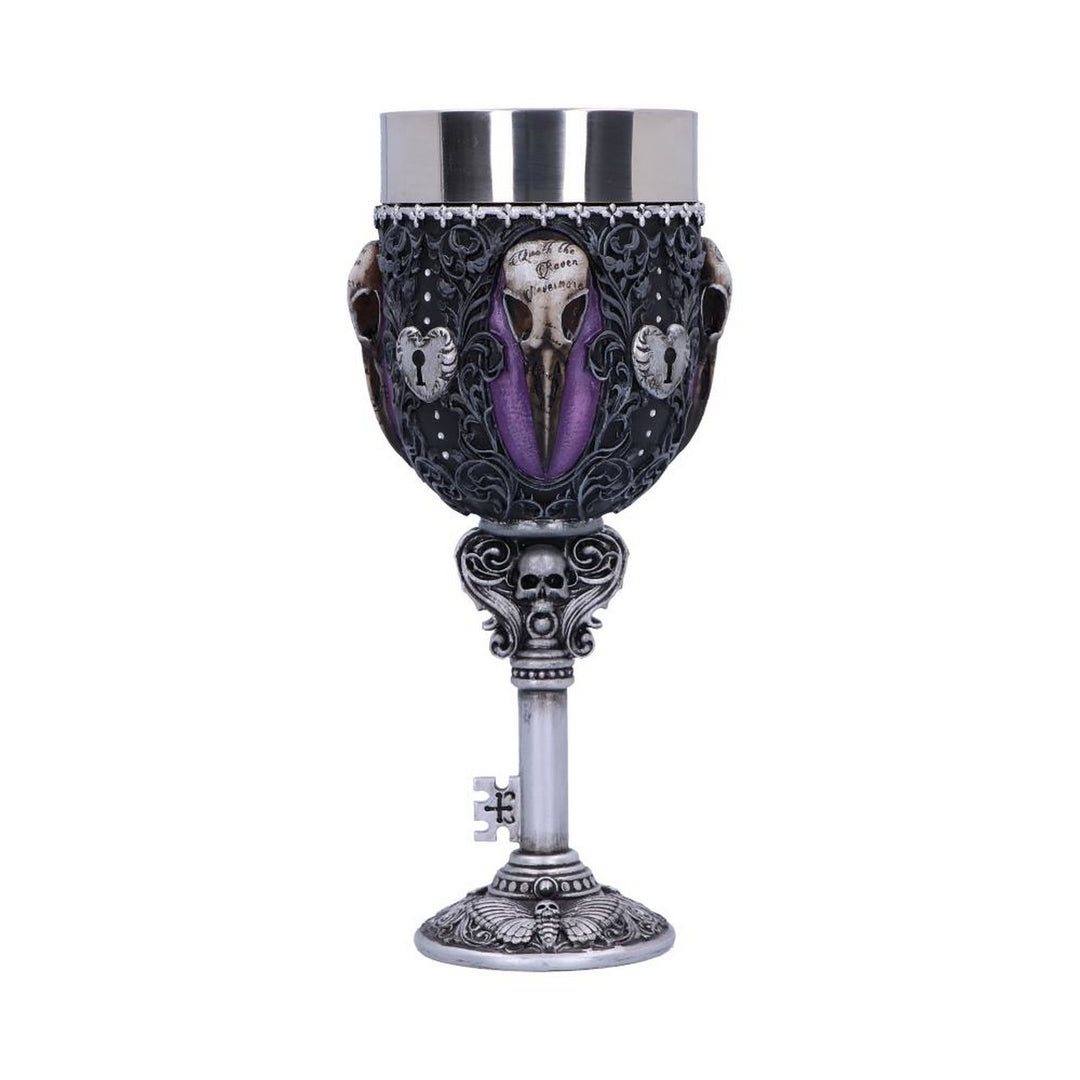 Edgar Allen Poe Nevermore Raven Goblet B4725P9
