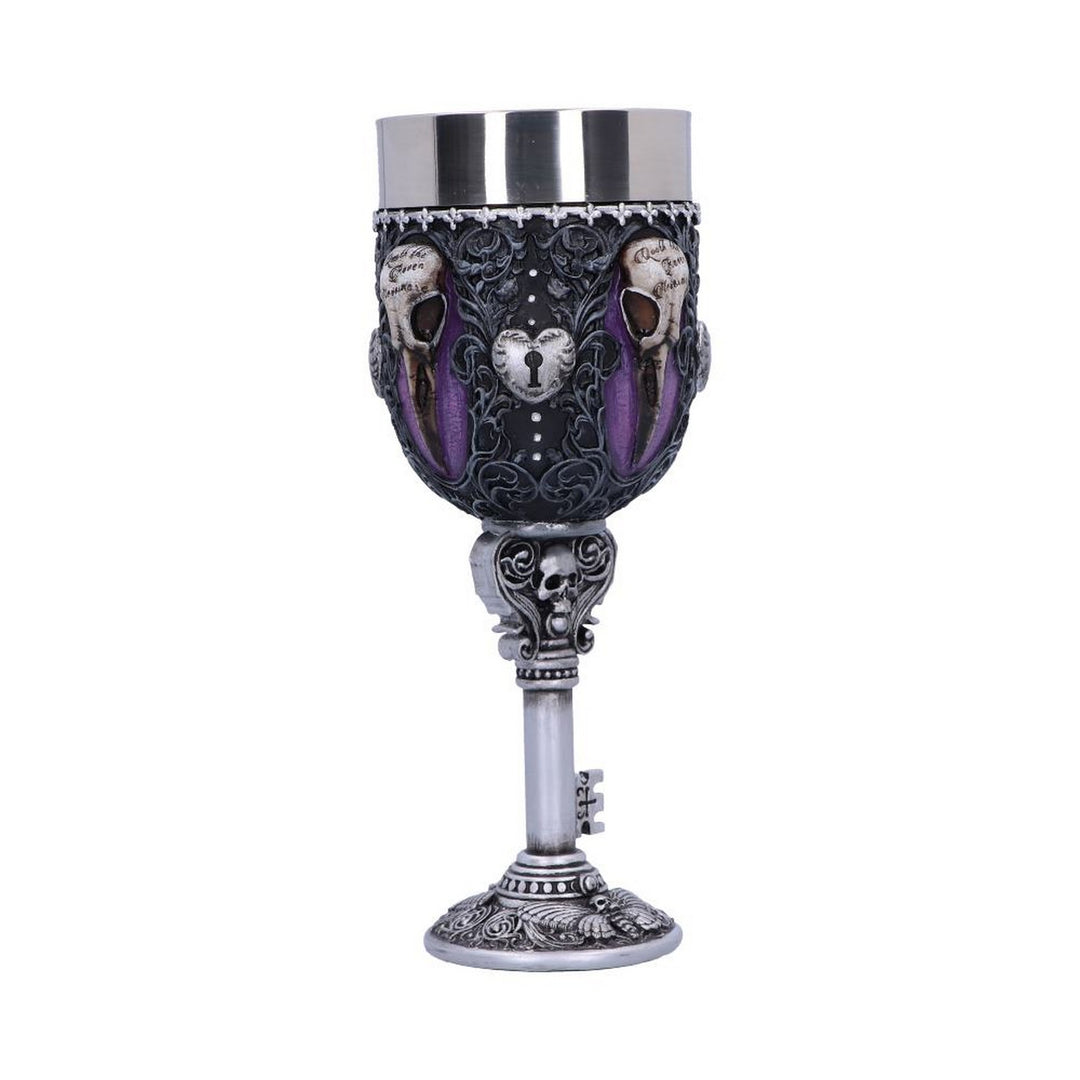 Edgar Allen Poe Nevermore Raven Goblet B4725P9