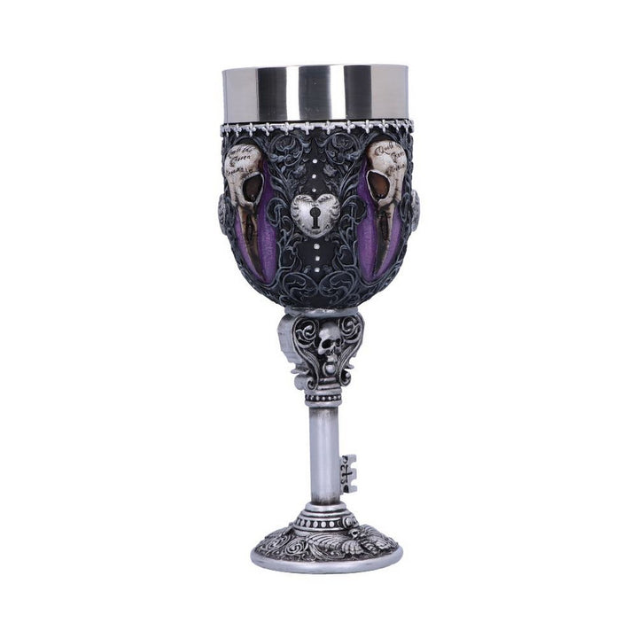 Edgar Allen Poe Nevermore Raven Goblet B4725P9