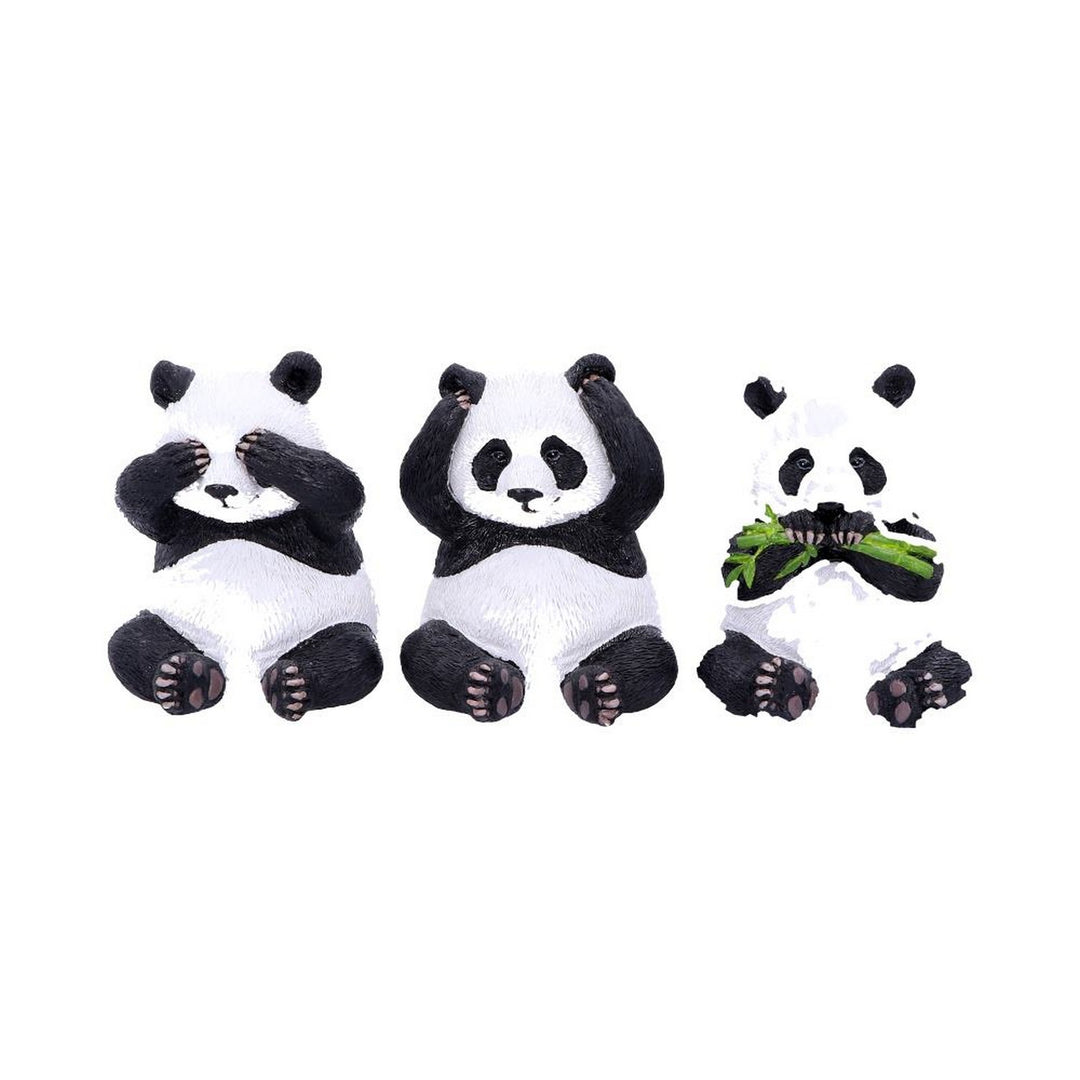 Three Wise Pandas Bear Ornaments B4859P9