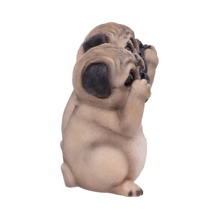 Three Wise Pugs Dog Ornaments B4884P9