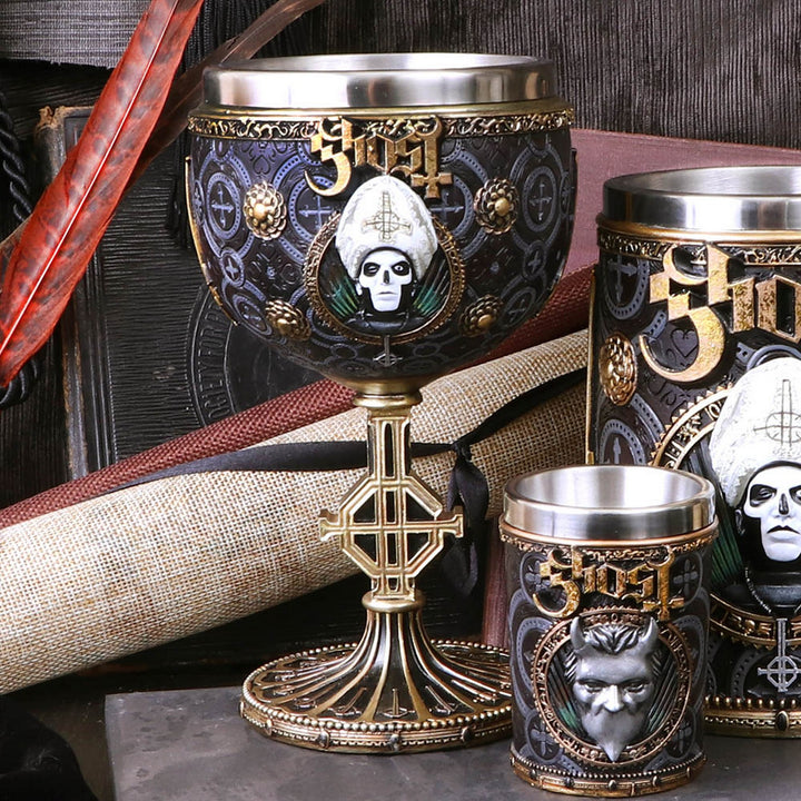 Licensed Ghost Papa Emeritus III Gold Goblet B4886P9