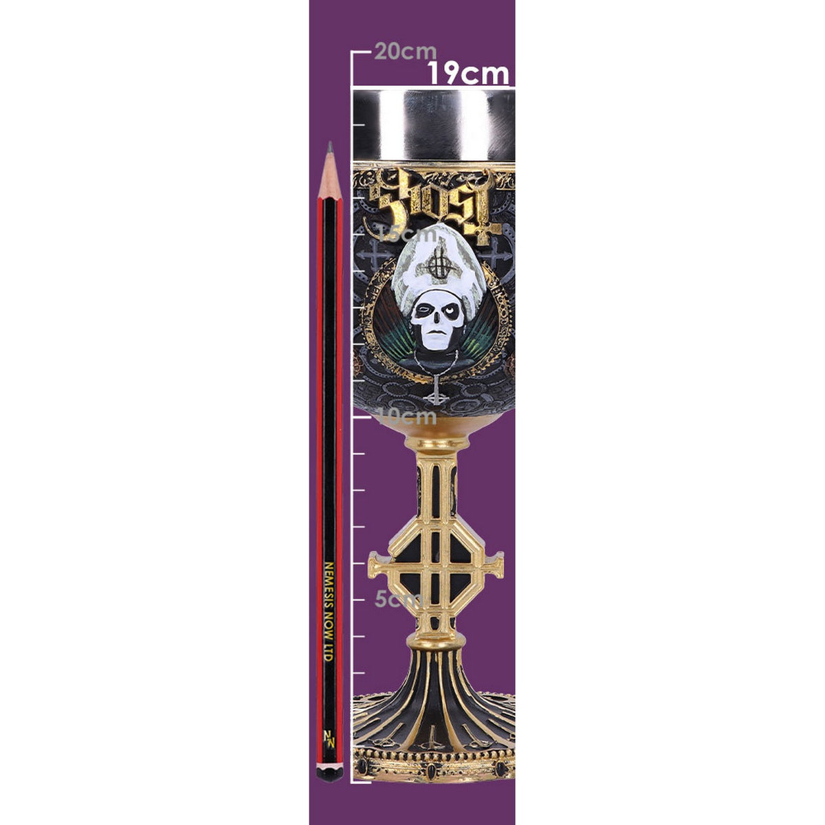 Licensed Ghost Papa Emeritus III Gold Goblet B4886P9