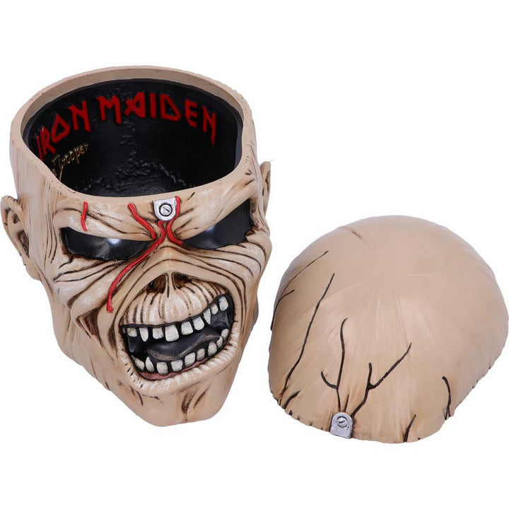 Iron Maiden Eddie The Trooper Head Trinket Box B5108R0