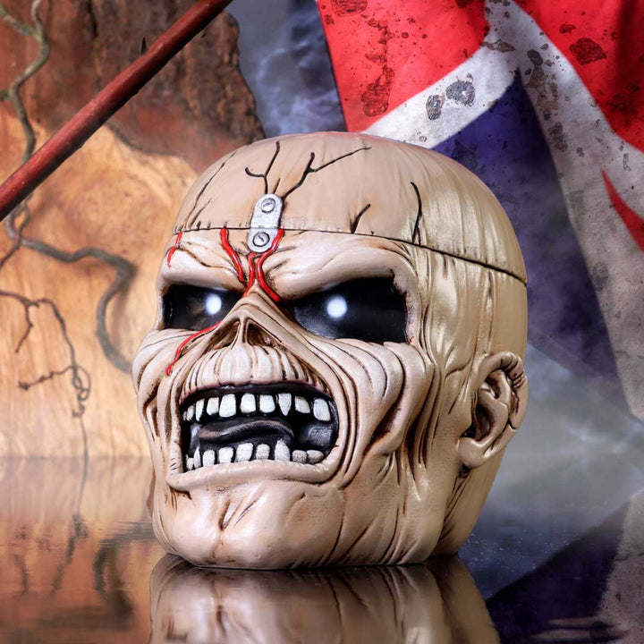 Iron Maiden Eddie The Trooper Head Trinket Box B5108R0