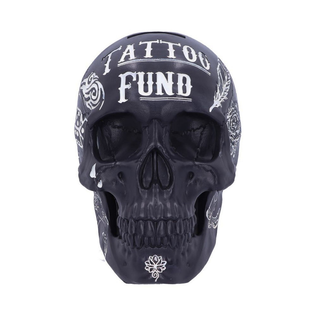Black and White Traditional, Tribal Tattoo Fund Skull B5109R0