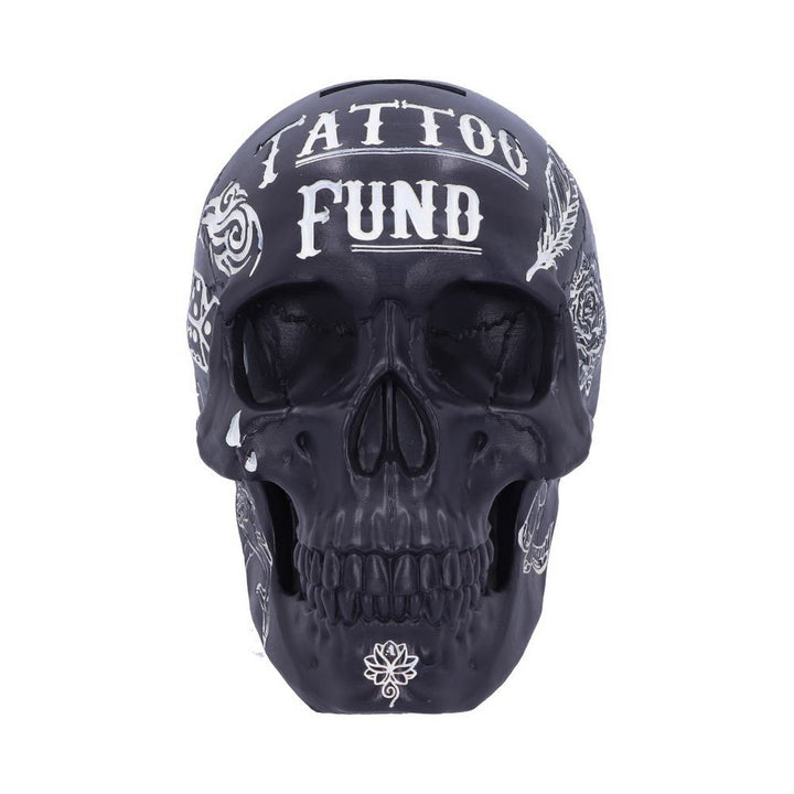 Black and White Traditional, Tribal Tattoo Fund Skull B5109R0