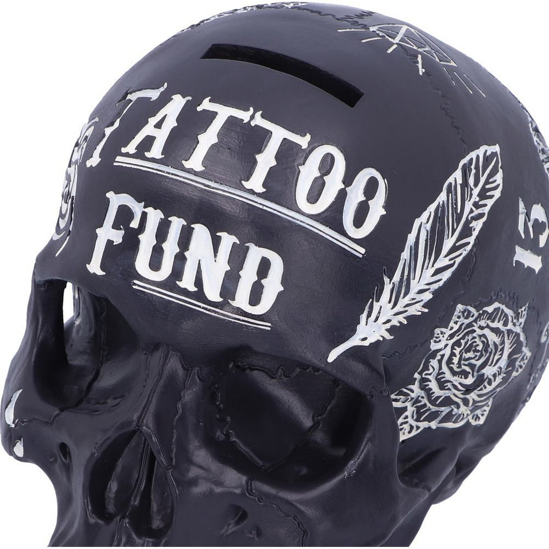 Black and White Traditional, Tribal Tattoo Fund Skull B5109R0