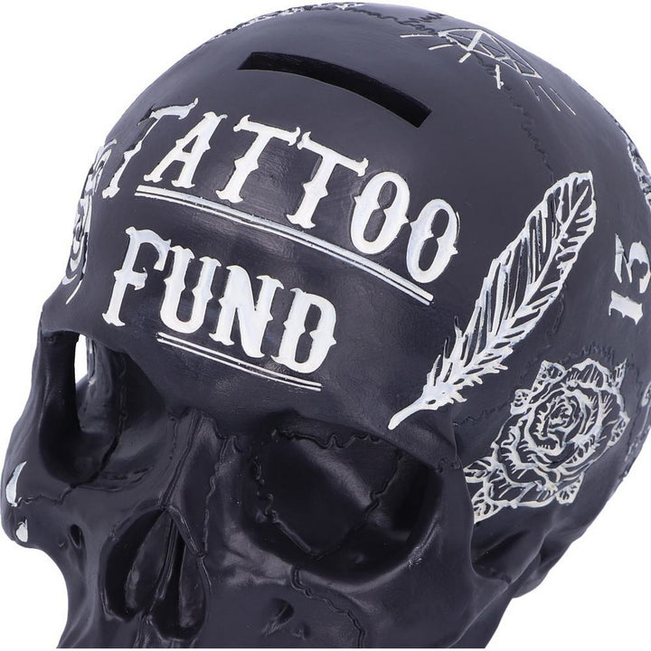 Black and White Traditional, Tribal Tattoo Fund Skull B5109R0