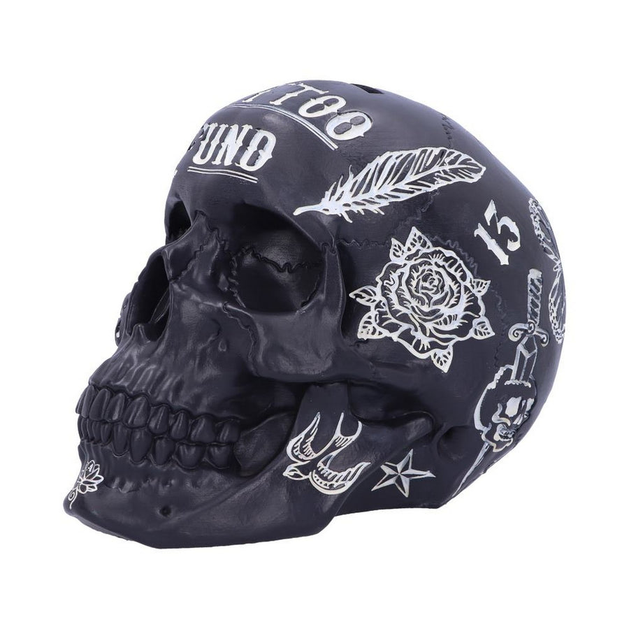 Black and White Traditional, Tribal Tattoo Fund Skull B5109R0