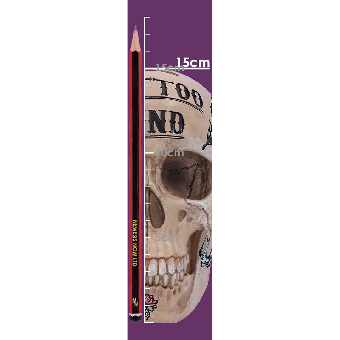Natural Bone Coloured Traditional, Tribal Tattoo Fund Skull B5110R0