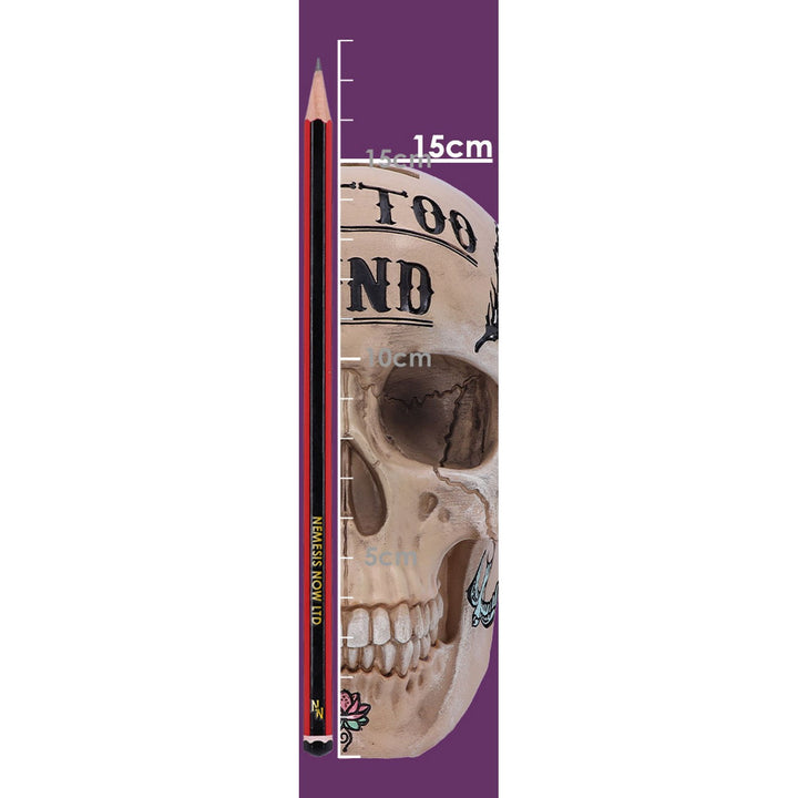 Natural Bone Coloured Traditional, Tribal Tattoo Fund Skull B5110R0